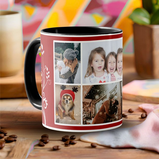 Taza Familia de Navidades rojos follaje de 6 Collages d (Subido por el creador)