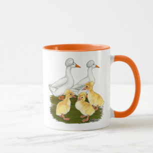 Taza Familia de patos crestados