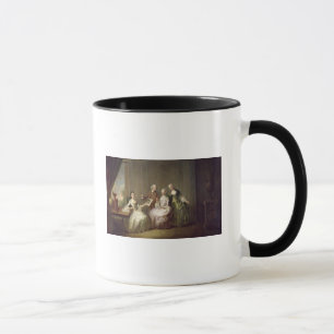 Taza Familia en un interior con las ardillas