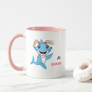 Taza Familia Feliz de Tiburones Yo Tiburón