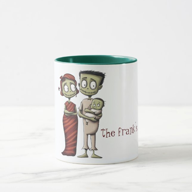 Taza Familia Frankenstein (Centro)