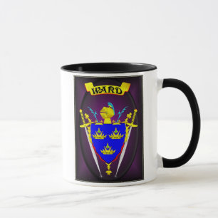 TAZA FAMILIA IRLANDESA SHIELD/CREST HERÁLDICO DE LA