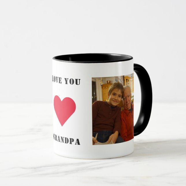 Taza Familia Personalizado personalizada Foto Ama Abuel (Anverso derecho)
