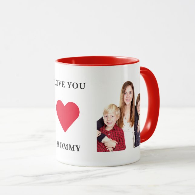 Taza Familia Personalizado personalizada Foto amada por (Anverso derecho)