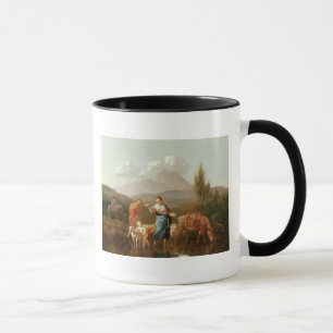 Taza Familia santa en una corriente