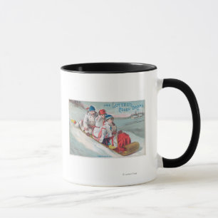 Taza Familia Tobogganing y usar la tos de Lutted