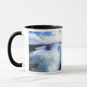 Taza Famosas cataratas de Jodafoss en el norte de Islan