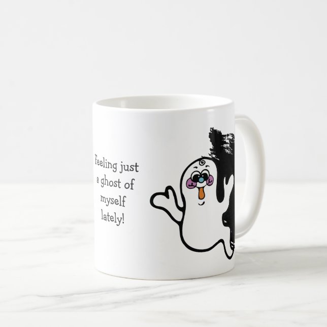 Taza Famoso fantasma de Halloween para mí mismo (Anverso derecho)