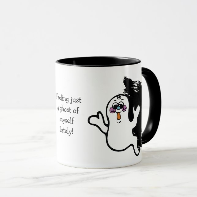 Taza Famoso fantasma de Halloween para mí mismo (Anverso derecho)