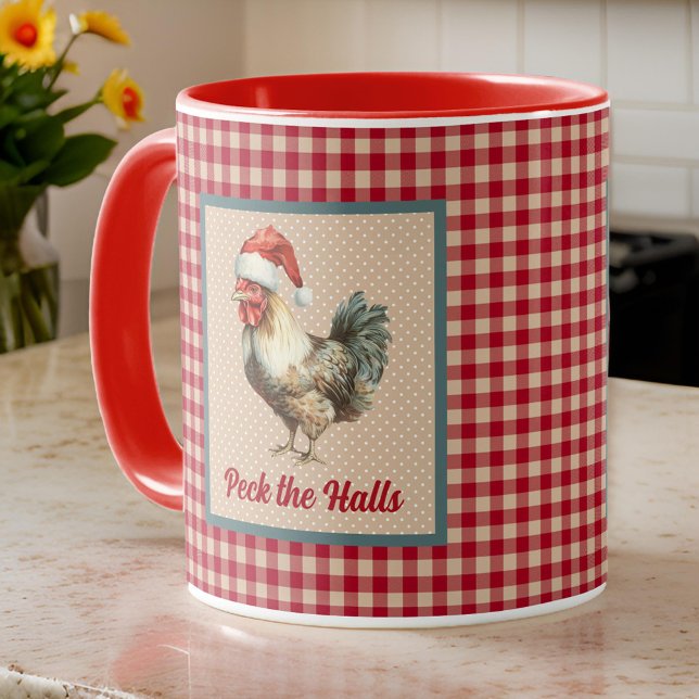 Taza Famoso gallo de Navidades Peck en la granja de los (Subido por el creador)