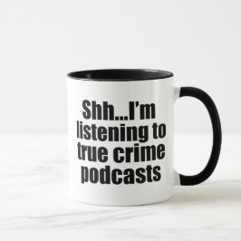 Taza Fanático de podcast divertido sobre crímenes verda