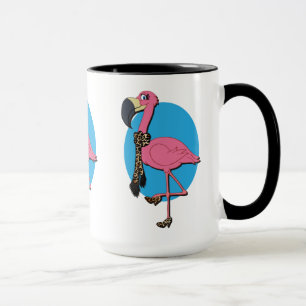 Taza Fancy Flamingo 15 oz Combo Mug