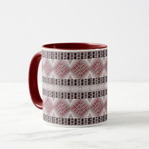 Taza fango de patrón sin costuras de origen africano