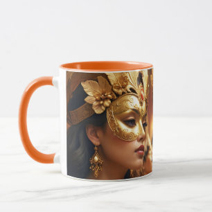 Taza Fantasía Cuesta Dos Mascarillas Damas