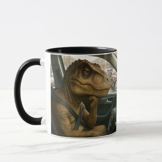 Taza Fantasía Cute Dinosaurio Drin Car (Izquierda)