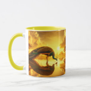 Taza Fantasía Cute Peacock Agua potable