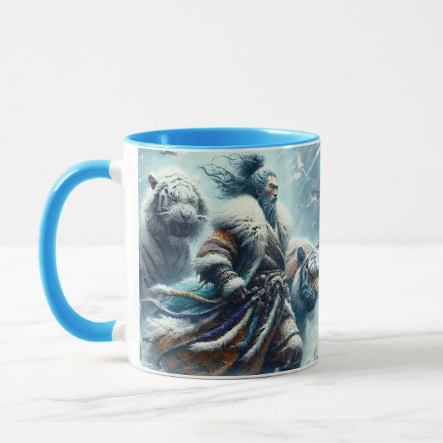 Taza Fantasía cute tigres de invierno de Samurai (Izquierda)