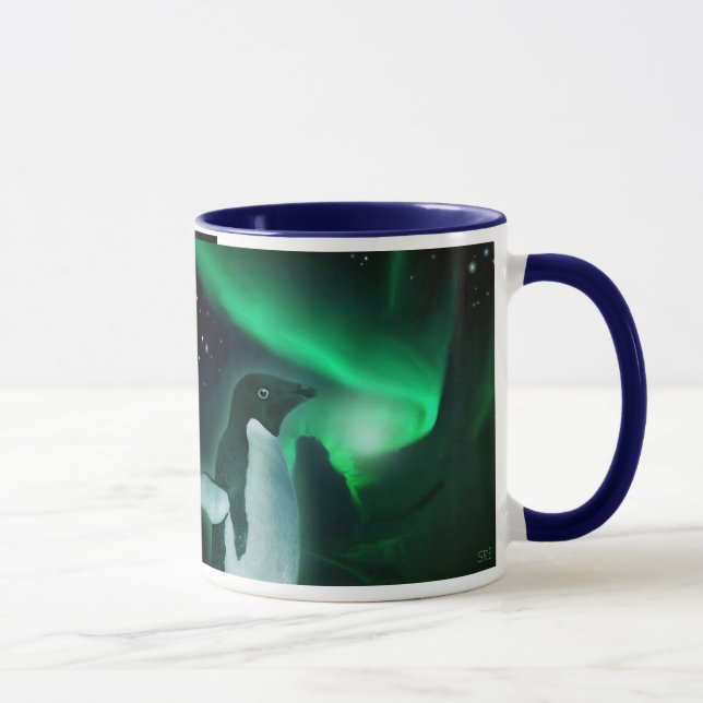 Taza Fantasía de vida silvestre PENGUIN & AURORA Mug de (Derecha)