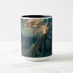 Taza Fantasía en Crepúsculo (por Edward Robert Hughes)
