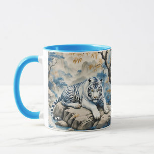 Taza Fantasía estilo chino tigre lindo