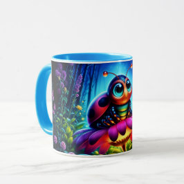 Taza Fantasía fantástica bicho neón soñar naturaleza