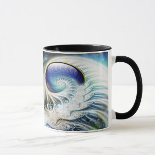 Taza Fantasía fractal abstracta