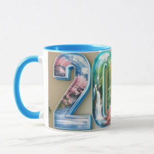 Taza Fantasía Lindo 2025 Cuatro Números