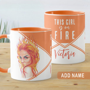 Taza Fantasía llama a Chica de arte surrealista por nom