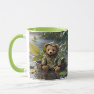 Taza Fantasía Lluvia Lluvia Lluvia Bebé Oso
