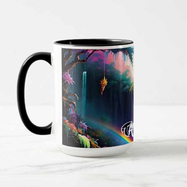 Taza Fantasía Paraíso Café Mug (Izquierda)