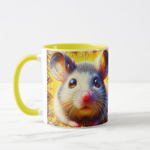 Taza Fantasía ratones surrealistas dulces