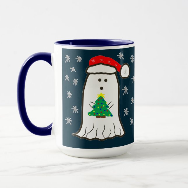 Taza Fantasma con árbol de Navidad (Izquierda)