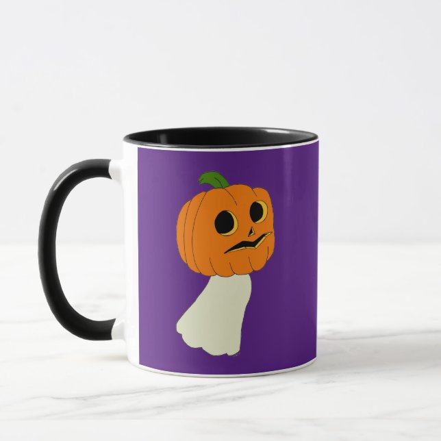 Taza Fantasma de cabeza de calabaza (Izquierda)