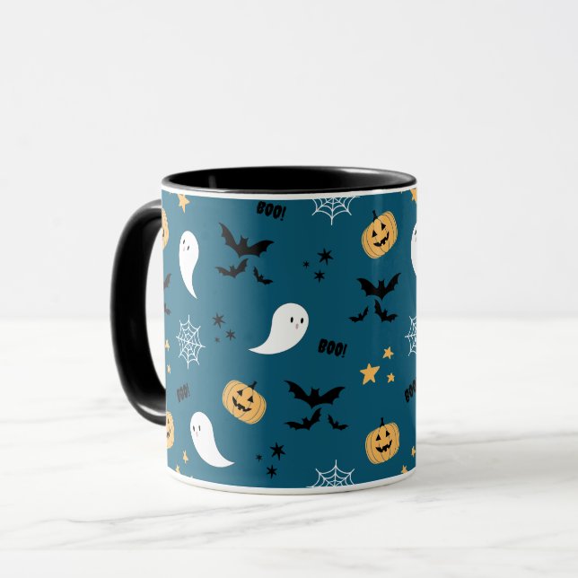 Taza Fantasma de calabaza de Halloween (Anverso izquierdo)