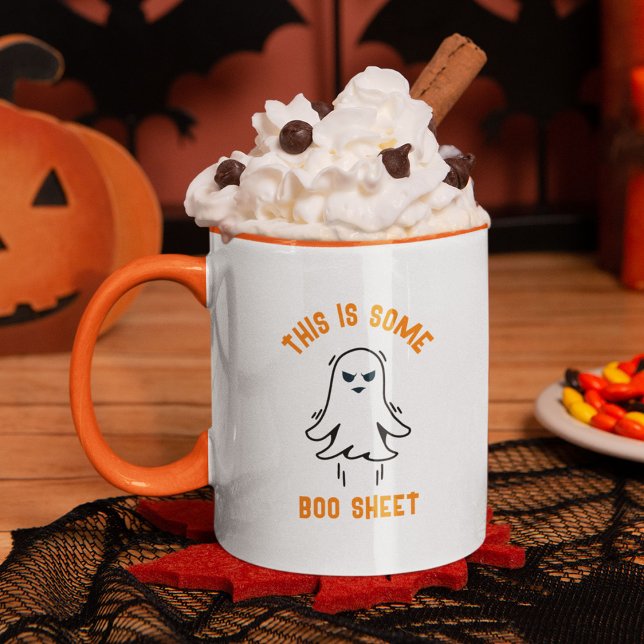 Taza Fantasma de chapa de boom divertida y moderna de H (Subido por el creador)