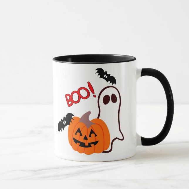 Taza Fantasma de Halloween con la calabaza (Derecha)