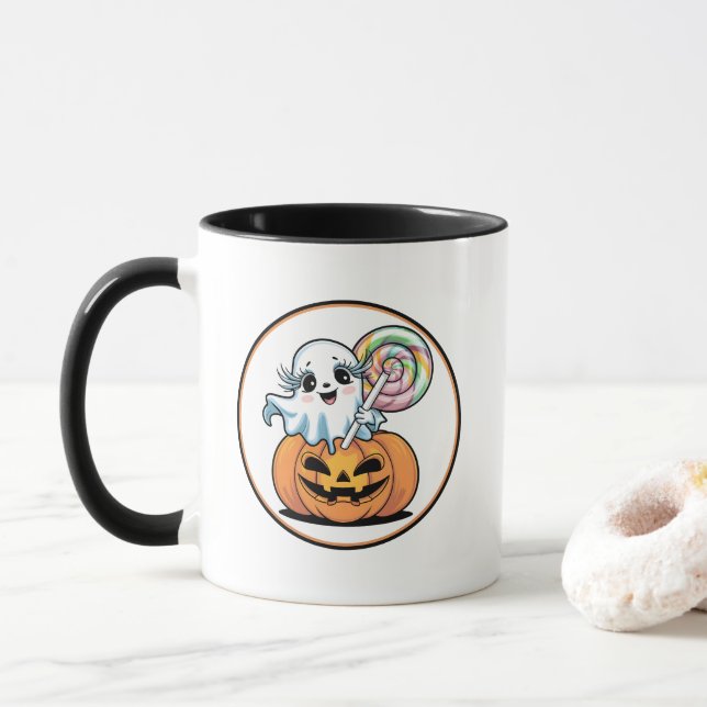Taza Fantasma De La Gopa De La Película De Halloween (Con donut)