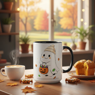 Taza Fantasma de temporada espumosa regalo de otoño de