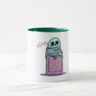 Taza Fantasma en la lápida