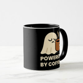 Taza Fantasma espeluznante con café