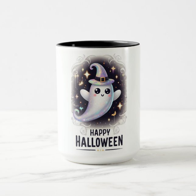 Taza Fantasma feliz de Halloween (Centro)