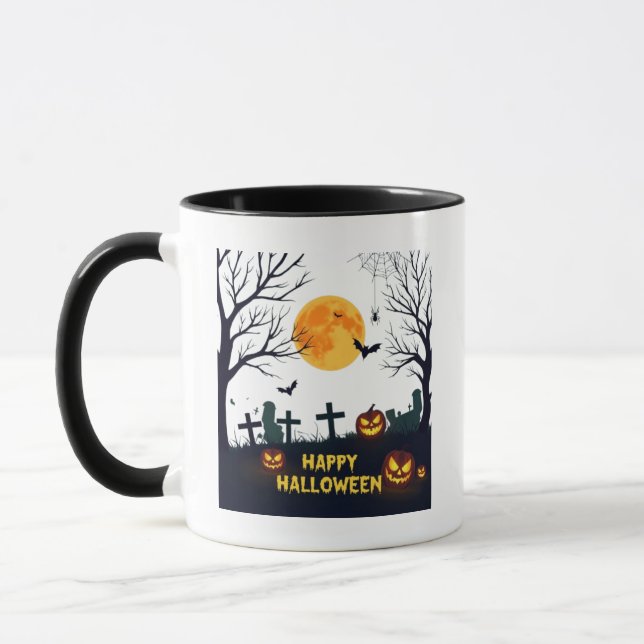 Taza Fantasma Halloween Mug - Perfecto para trucos o tr (Izquierda)