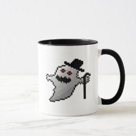 Taza Fantasma lindo del pixel