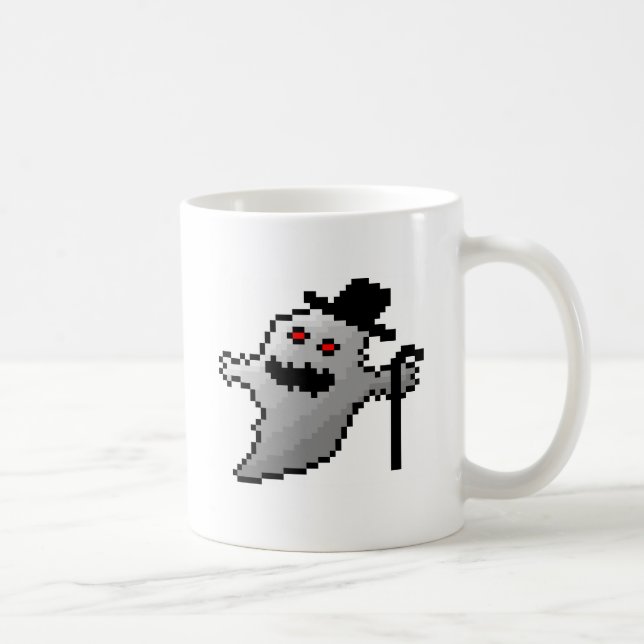 Taza Fantasma lindo del pixel (Derecha)