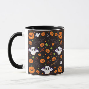 Taza "Fantasma y calabaza de Halloween fantasmal"