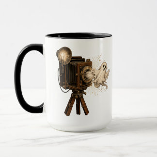Taza Fantasmal Cámara Vintage de Halloween – Retro Espe