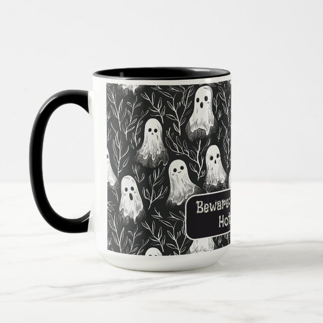 Taza Fantasmas espeluznantes de Halloween Personalizado (Izquierda)