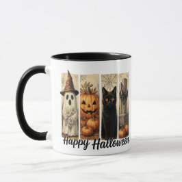 Taza Fantasmas, gatos y criaturas acogedoras