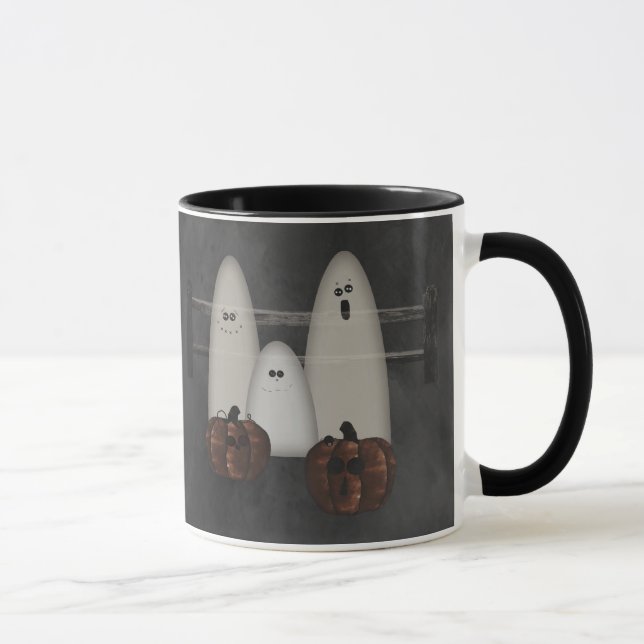 Taza Fantasmas Y Calabazas (Derecha)