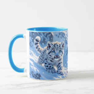 Taza Fantástico Cute Snow Baby Leopardo